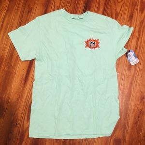 NWT AUBURN UNIVERSITY lime green t shirt